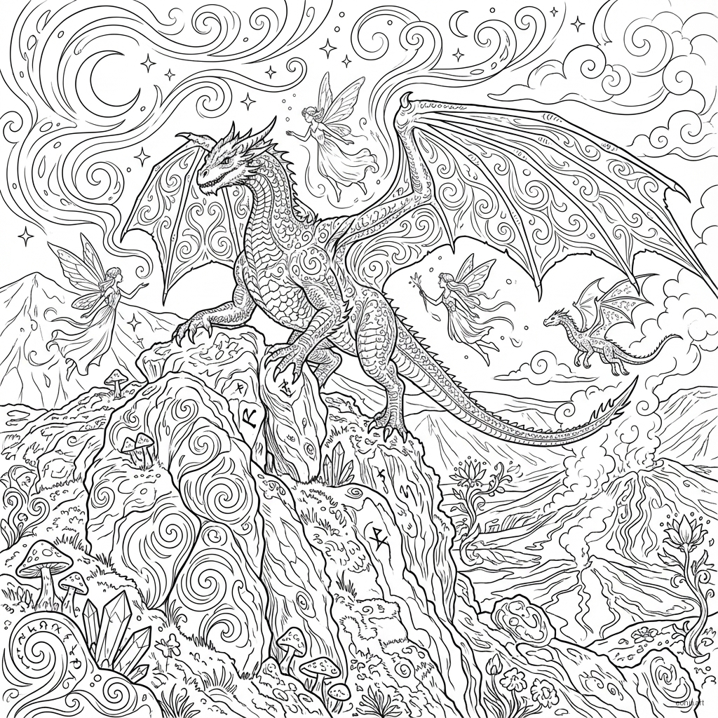 Dragon coloring